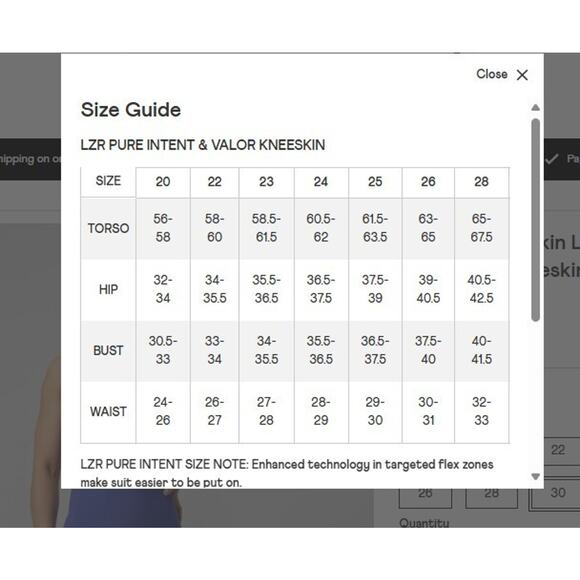 Speedo Fastskin LZR Pure Valor 2.0 OpenBack Kneeskin Swimsuit Womens Size 28 - Picture 9 of 9